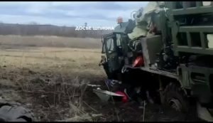 Russian S-350 Vityaz air defense system hit a mine