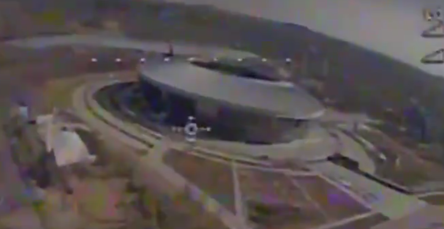 Ukrainian FPV drone flew over the Donbas Arena without any obstacles