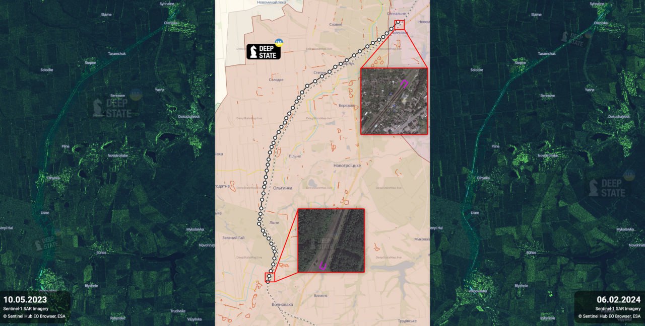 Russians Construct 30-Kilometer Defensive Line with 2,000 Railway Cars