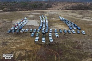 Mobile AA fire teams received pickup trucks from the Come Back Alive Foundation and Ukrnafta