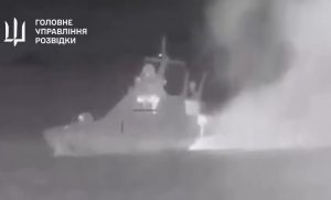 Video of the destruction of the Russian ship Sergey Kotov was released