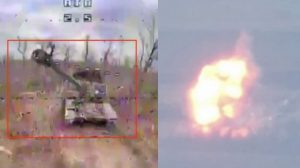 FPV destroyed a Russian Msta-S near Avdiivka