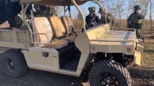 Russians stormed Ukrainian positions on golf carts