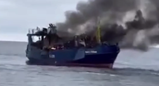 Russian Missile Hits Own Trawler Captain Lobanov in Baltic Sea