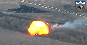 FPV drones of the 10th Mountain Assault Brigade destroyed two Russian Gvozdika self-propelled howitzers