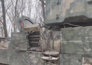 Bradley IFV withstood a Russian anti-tank missile hit