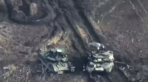 Ukrainian Drones Destroy Russian T-90M Proryv and T-80BVM Tanks near Tonenke Village