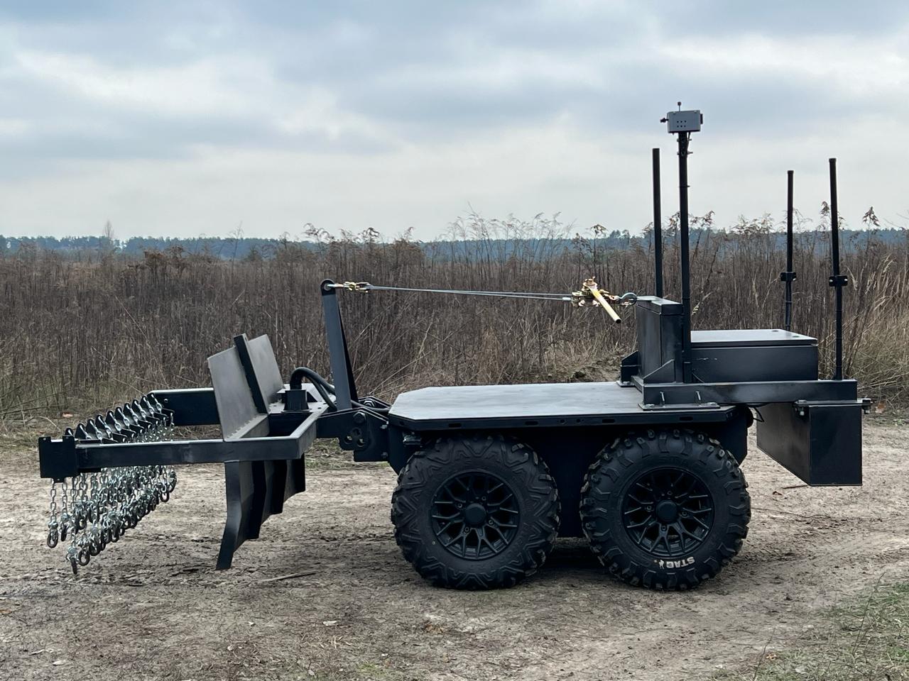 Ukraine’s Brave1 Cluster Unveils Ratel Deminer for Remote Mine Clearance