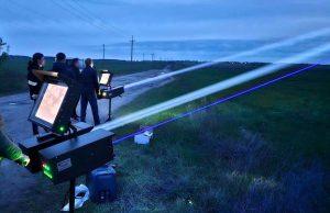 Ukraine Tests New Searchlights for Drone Detection in Night Skies