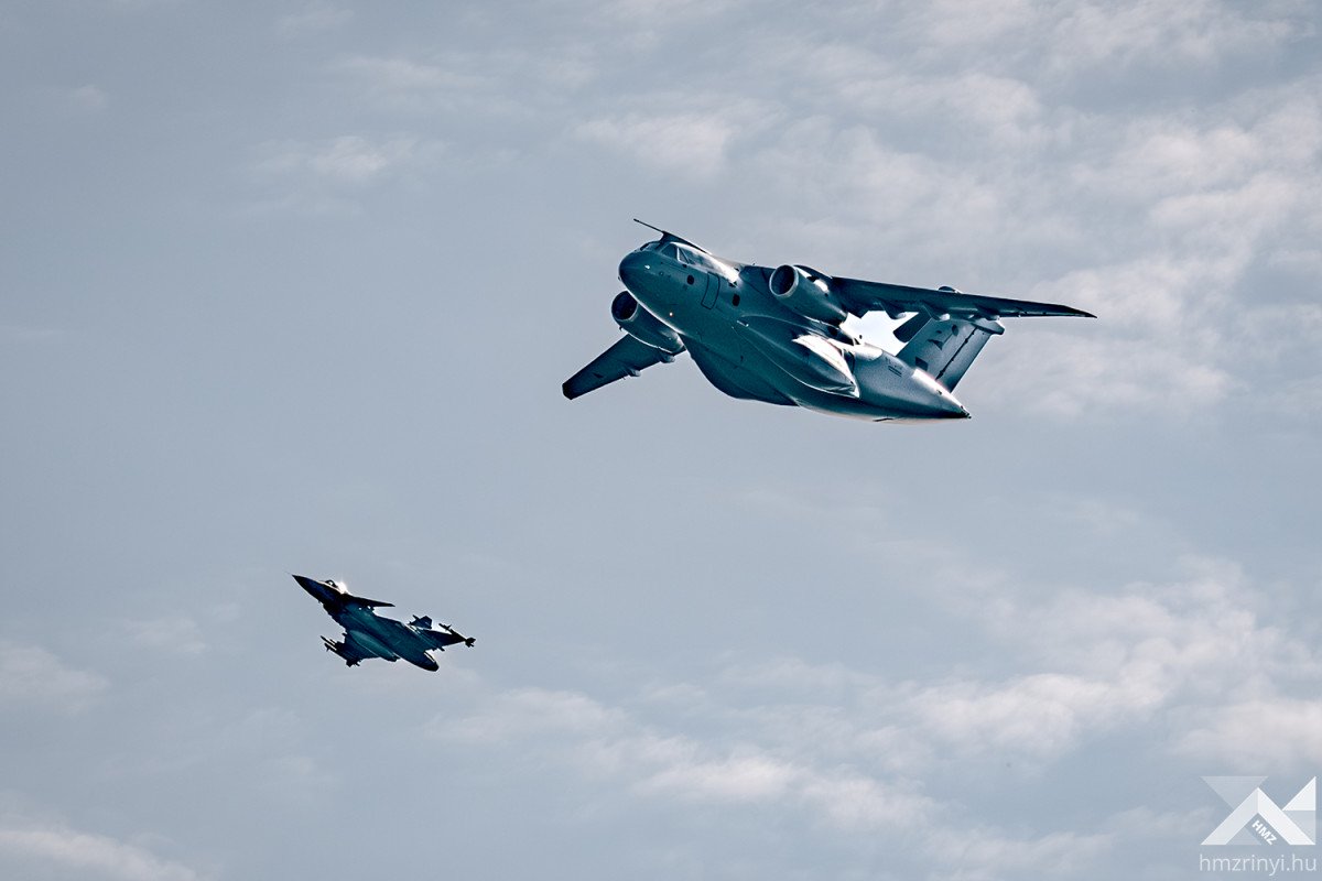 The first KC-390 of the Hungarian Air Force. Photo credits: Hungarian Ministry of Defence.