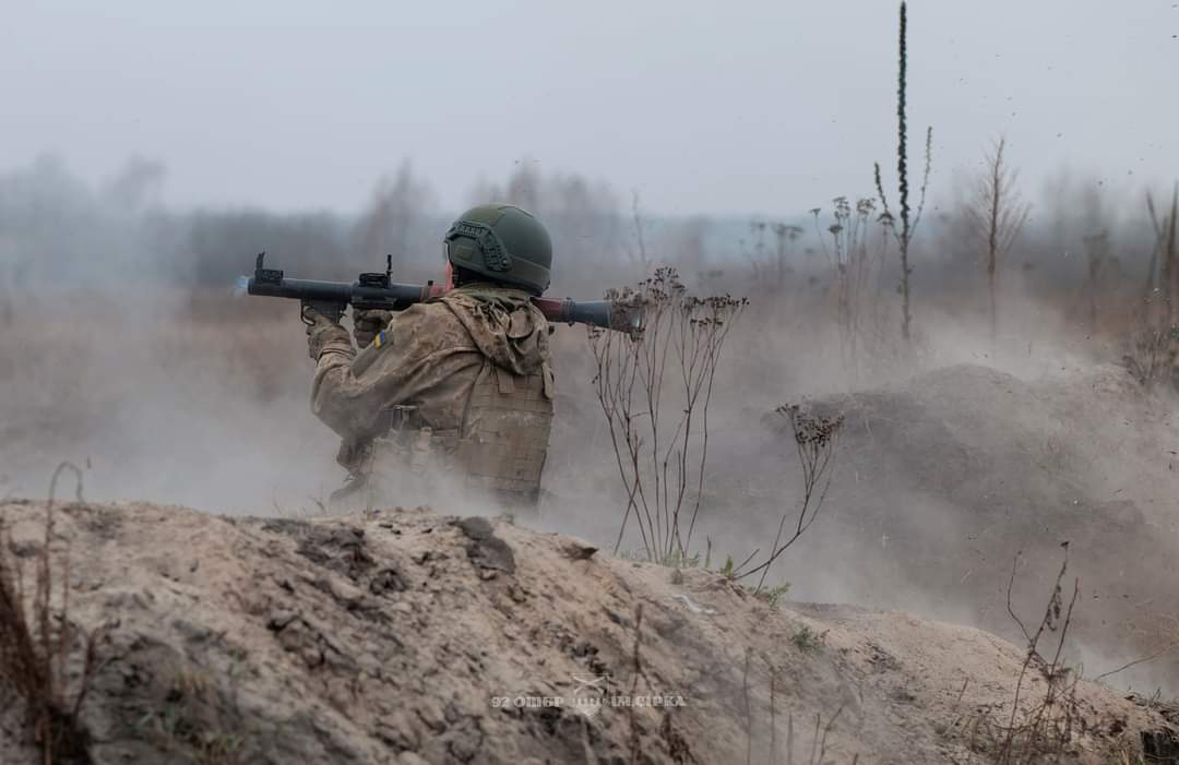 Soldiers of the 92nd Brigade fought the Russian invaders out of their positions near Ivanivske