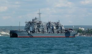 An explosion blasted in one of the Sevastopol’s bays