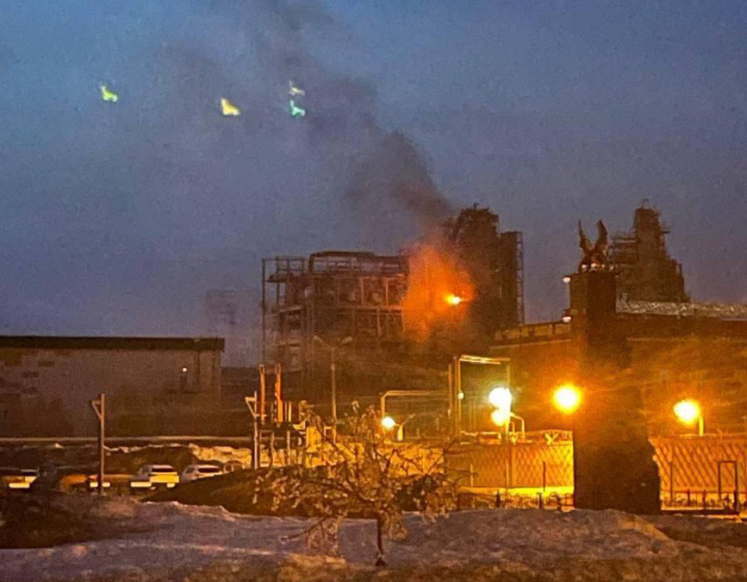 Drone hit a Russian oil refinery in Tatarstan