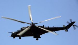 A Mi-24 helicopter crashed in Abkhazia