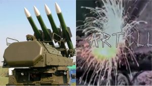 Ukrainian troops destroyed a Russian Buk missile launcher