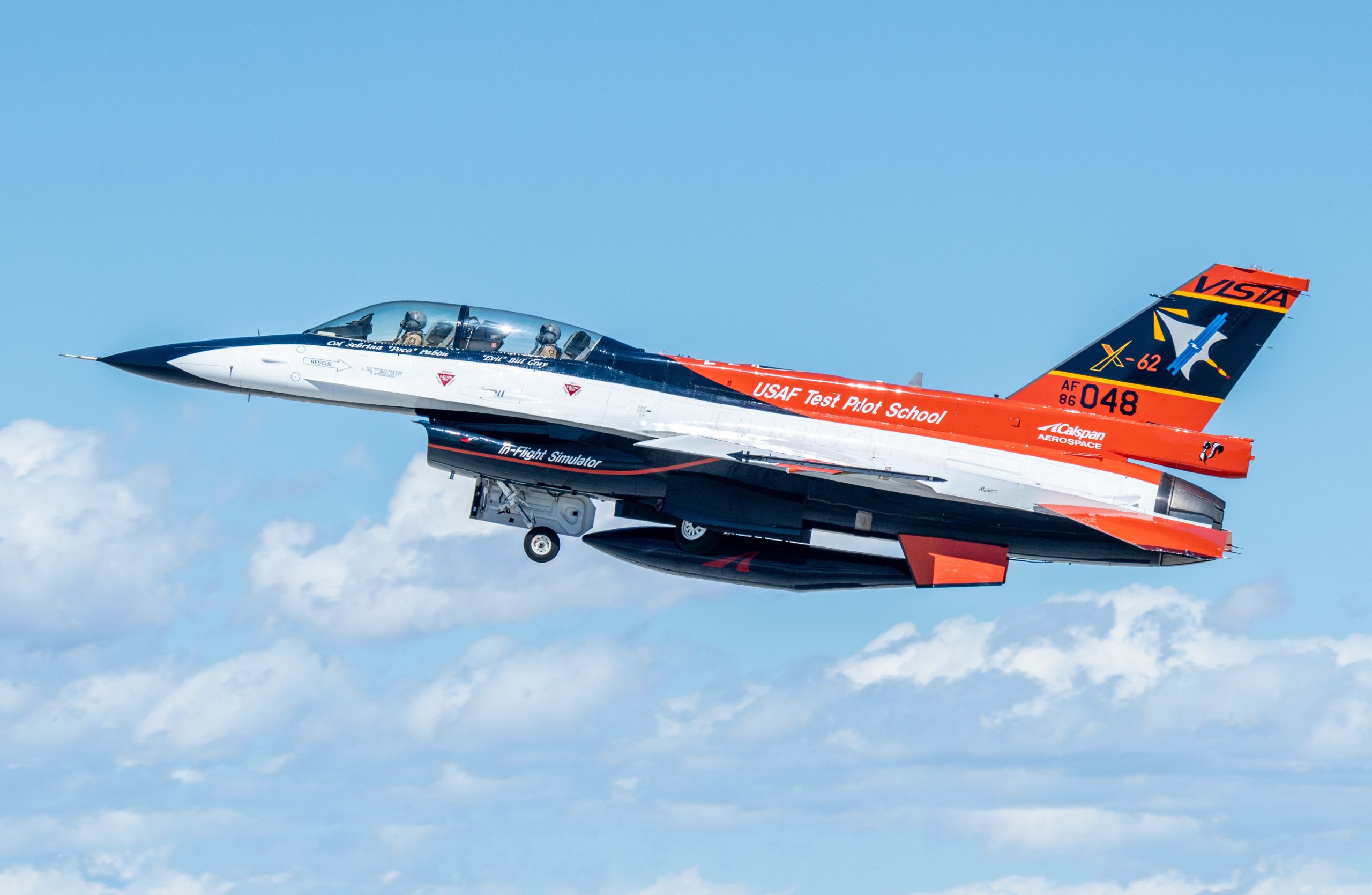 US X-62 VISTA AI-Controlled Aircraft Conducts 27 Autonomous Intercepts