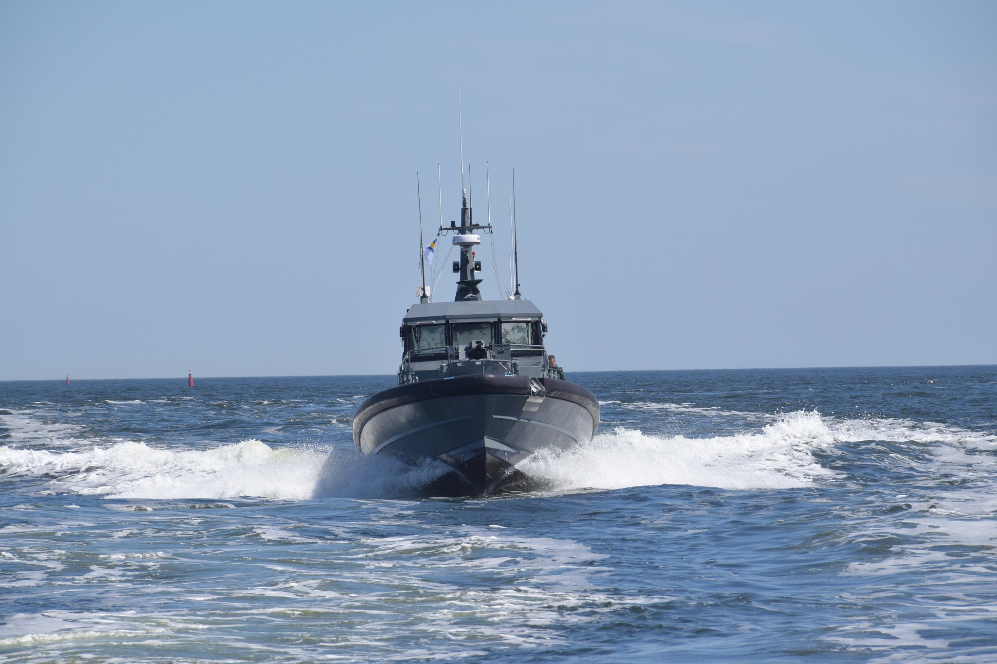 The boats donated by Estonia were named “Irpin” and “Reni” and were commissioned into the Ukrainian Navy