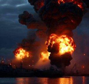 Ukrainian Defence Forces hit an oil terminal in the Krasnodar Krai of Russia