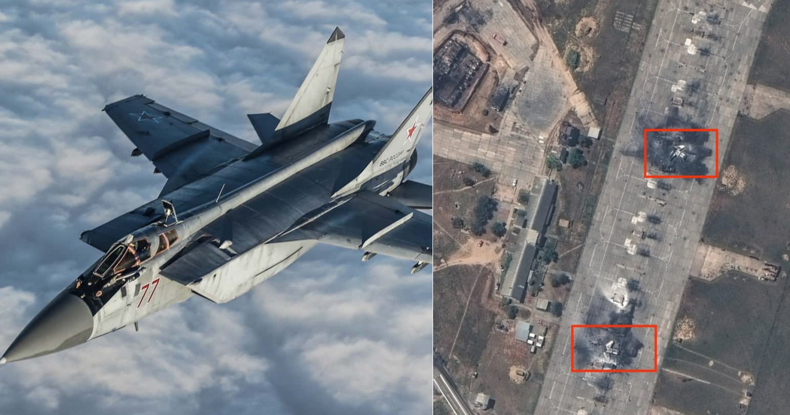 Two MiG-31 interceptors were destroyed in Crimea