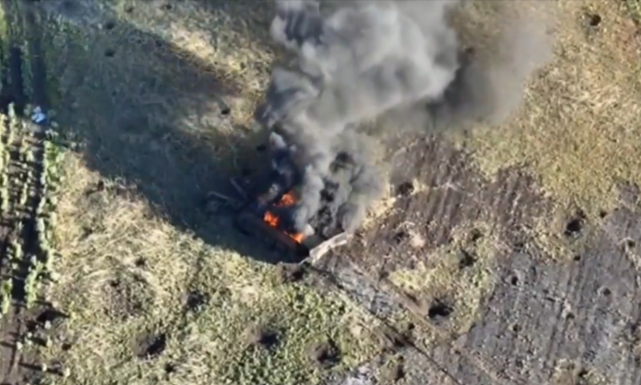 The defenders destroyed the mineclearing vehicle on the T-62 tank basis of the invaders