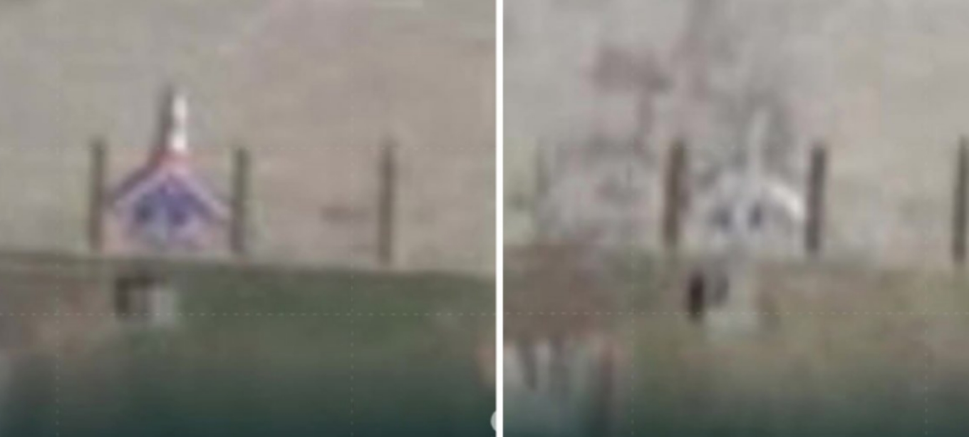 A damaged aircraft at the Kushchyovskaya air base bearing the livery of the Russian Knights. May 23, 2024. Photo credits: Radio Svoboda via Planet Labs