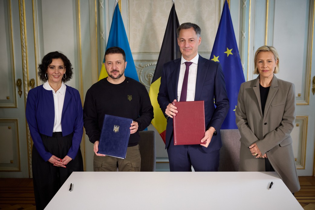 Ukraine and Belgium sign a ten-year security agreement