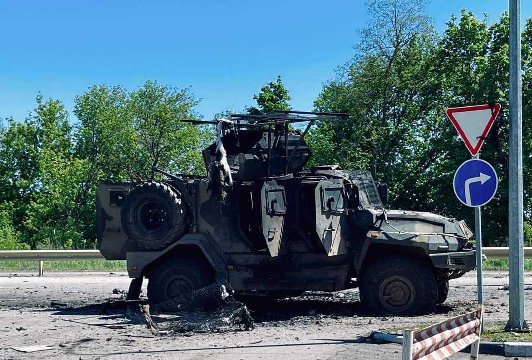 FPV drone destroyed the Russian VPK-Ural armored vehicle in the Belgorod region