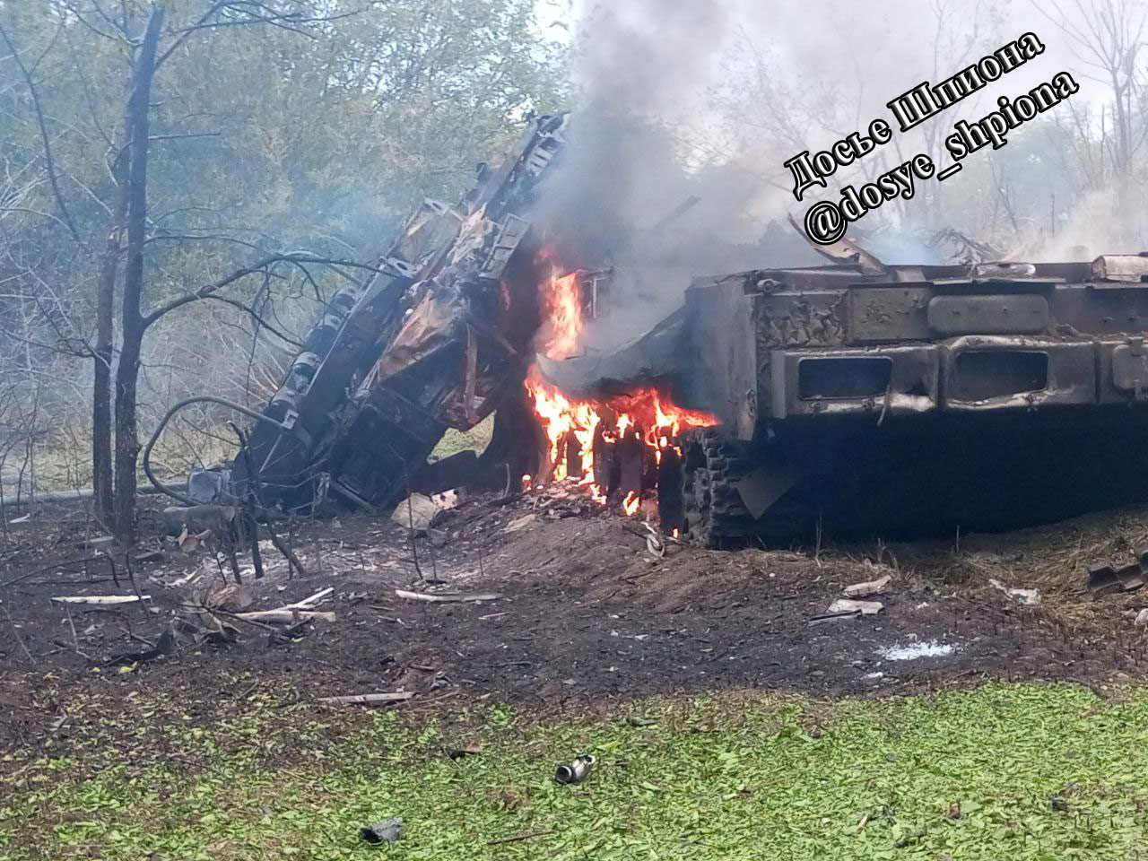 A Russian Buk-M1 rocket launcher was destroyed on the outskirts of Melitopol