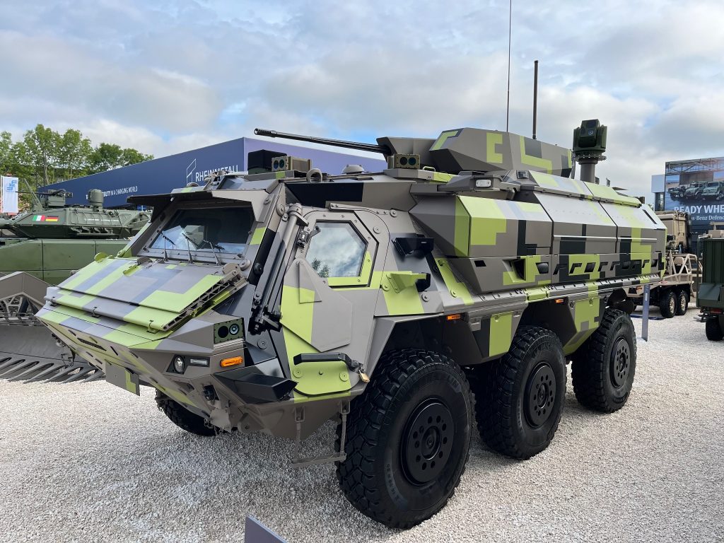 Rheinmetall presents new combat reconnaissance vehicle based on Fuchs ...