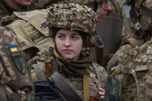 As of April, more than five thousand women are serving on the front line