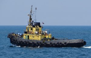 Ukrainian naval drone destroys raid tugboat in Crimea