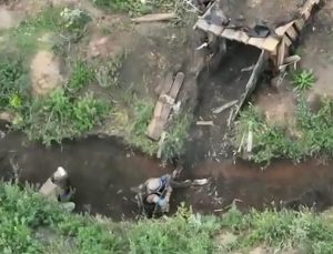 Marines from the 36th Brigades cleared out enemy trenches in the Kharkiv region