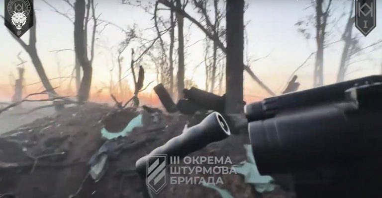 3rd Assault Brigade’s soldiers captured enemy positions in the Kharkiv ...