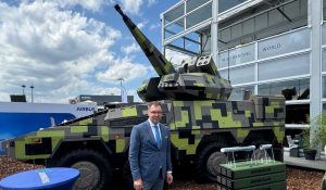 Rheinmetall Showcases Skyranger Air Defense System to Ukrainian Ambassador