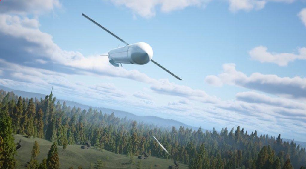 Крилата ракета Land Cruise Missile (LCM) компанії MBDA. Ілюстрація компанії MBDA