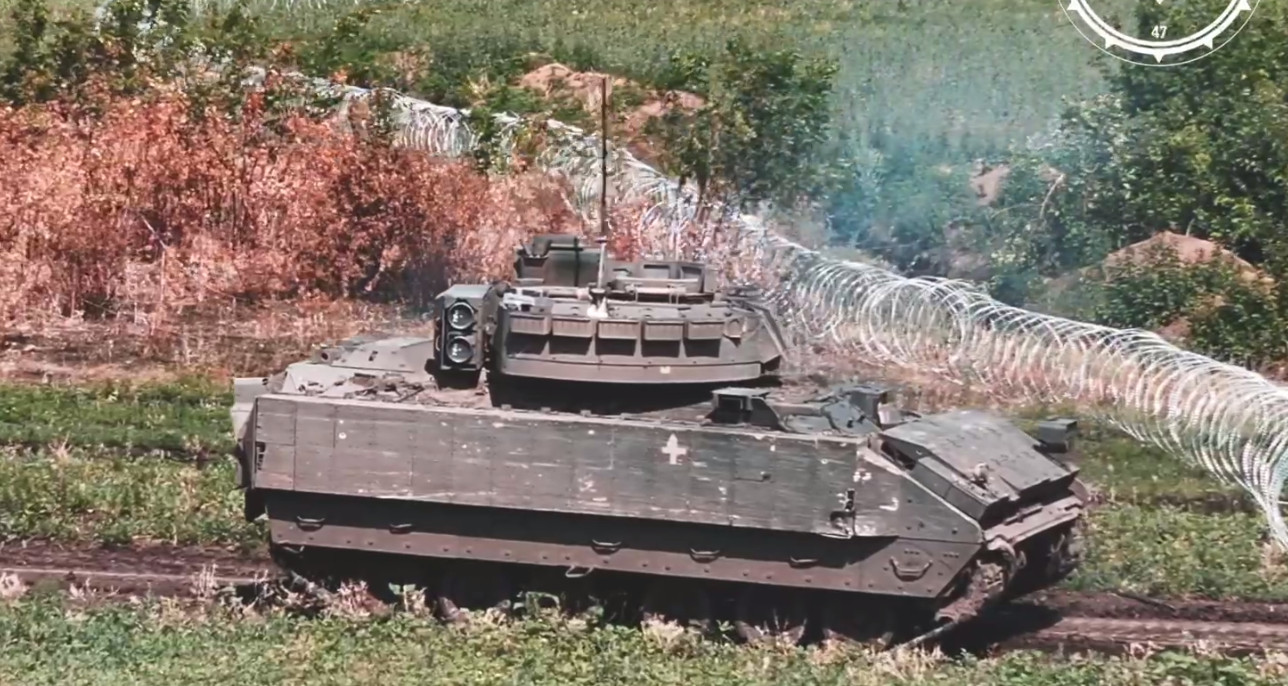 M2 Bradley Survived Hit by Russian FPV drone