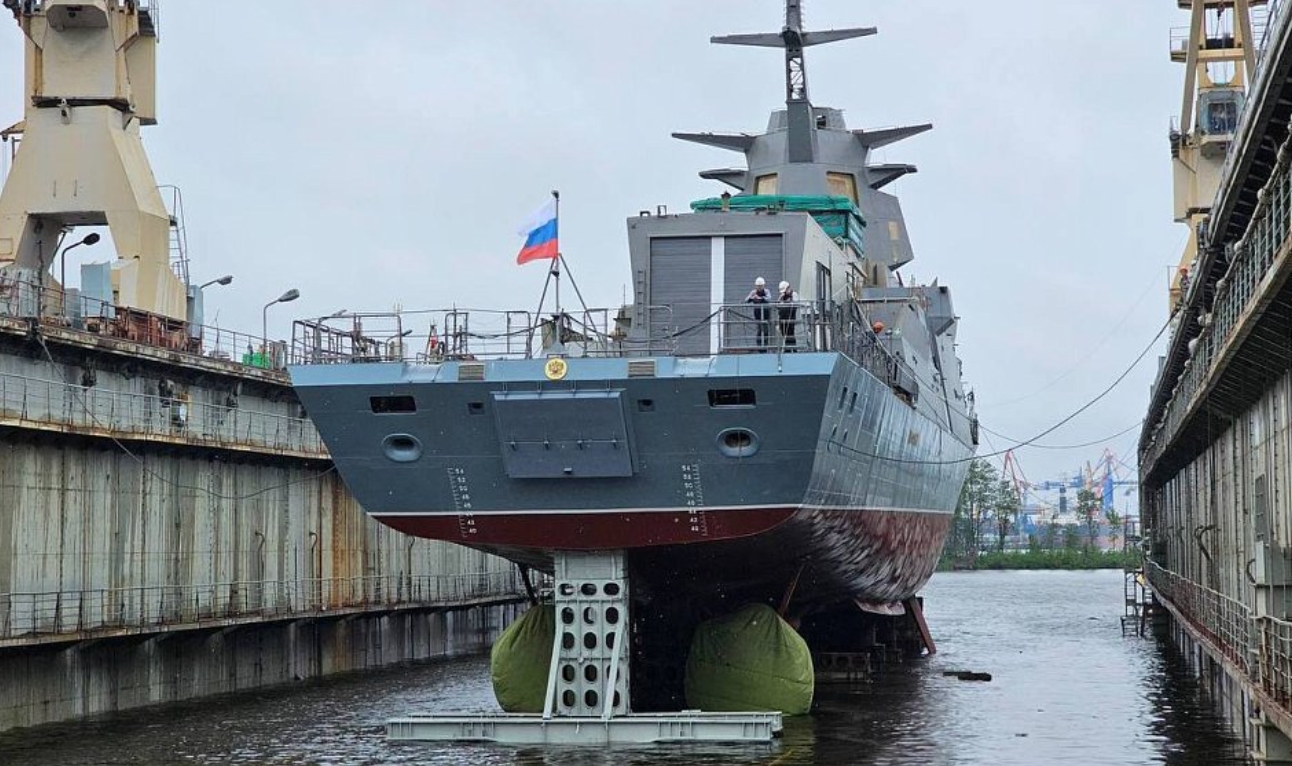 New Corvette “Provorny” Launched  in Russia