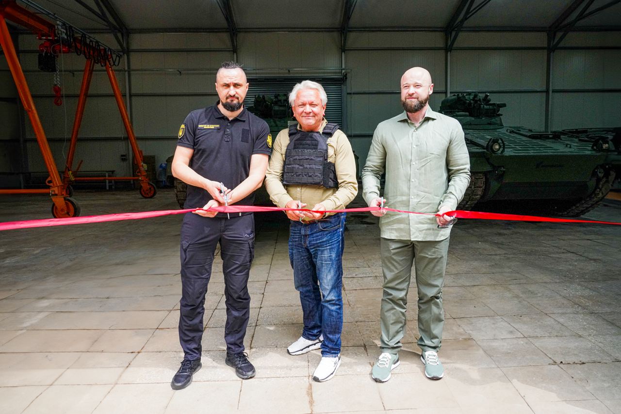 Opening of the repair facility. Photo credits: JSC Ukroboronprom