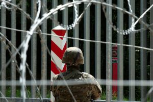 Poland and the Baltic states called on the EU to build a defense line along the bloc’s border with Russia and Belarus