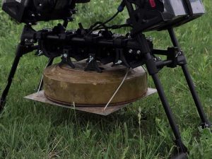 Anti-Tank Mines Dropped by Ukrainian Drones Target and Damage Russian Armor