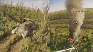 Donetsk Territorial Defense Brigade Destroy Russian Msta-S Howitzer