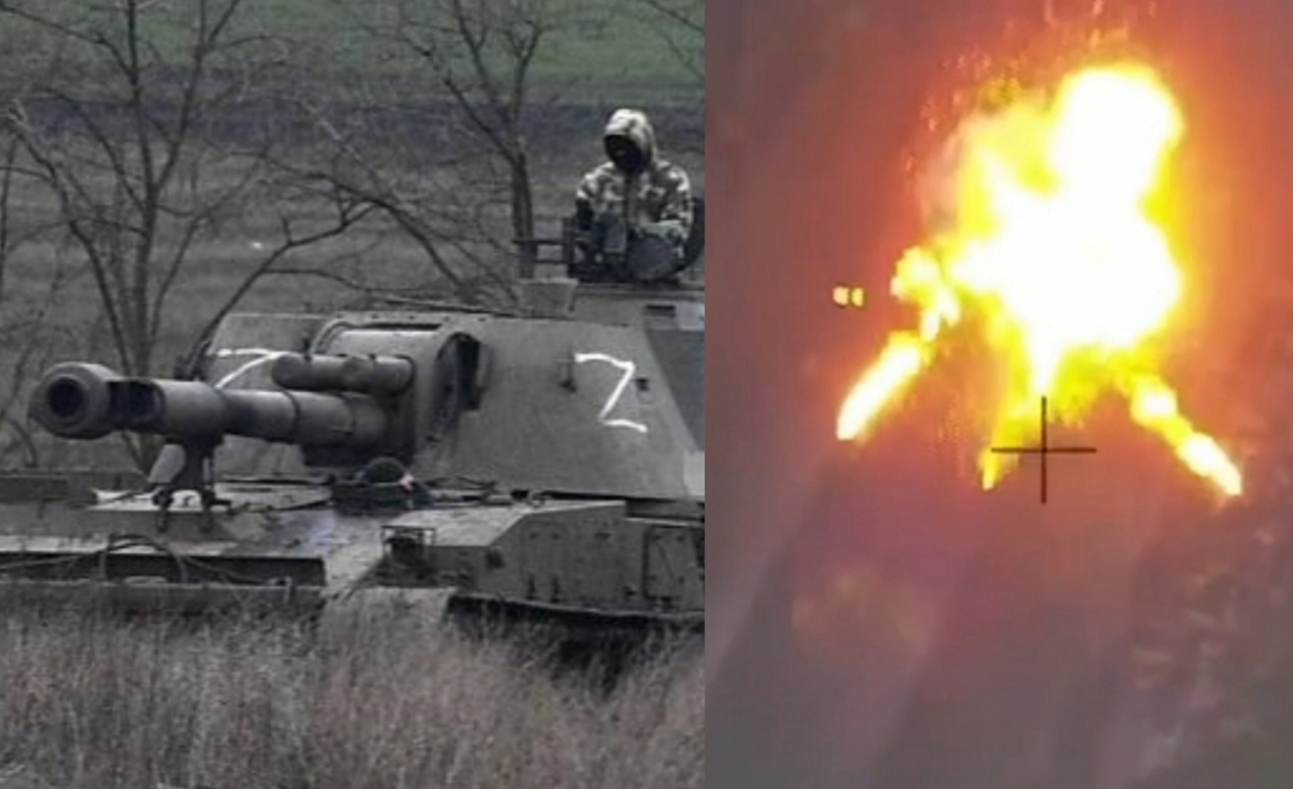 Ukrainian troops destroyed Russian Akatsiya self-propelled gun near Avdiivka