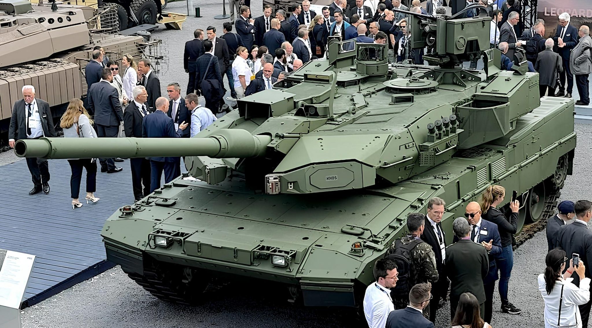 Leopard 2A8 at the Eurosatory exhibition, Paris, June 2024. Source: KNDS