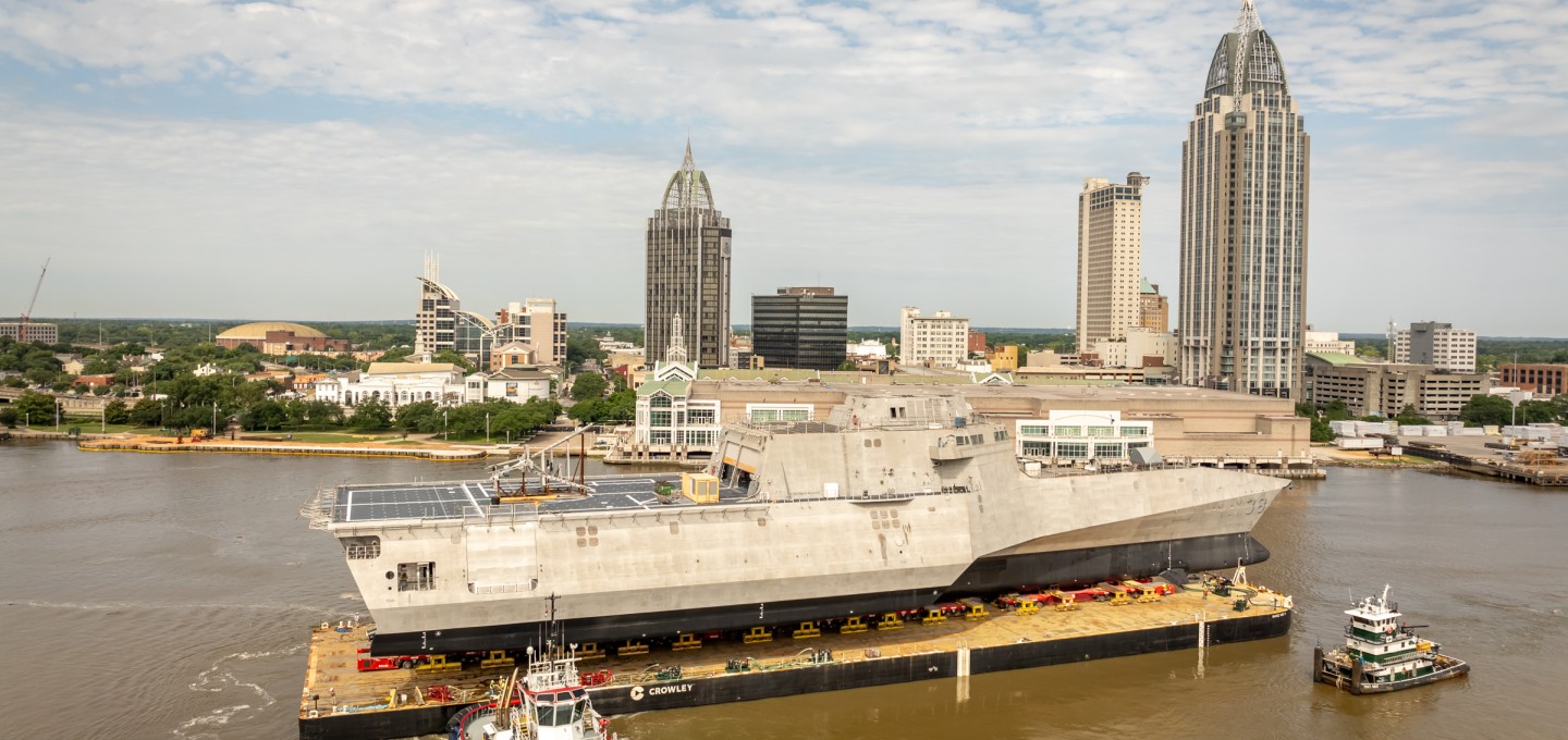 Austal USA Launches Final Independence-Class Littoral Combat Ship