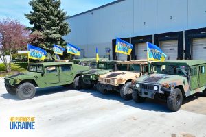 “Help Heroes Of Ukraine” Delivers 40 Humvees to Ukrainian Defense Forces