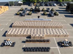 Poroshenko Hands Over ATVs, Drones and Engineering Equipment for Ukrainian Military in Kursk region