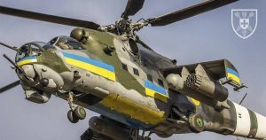 Ukrainian Mi-24V helicopter shot down Russian Shahed with machine gun