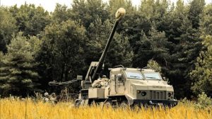 Ukrainian Marines Train with New Bohdana 155mm Self-Propelled Artillery