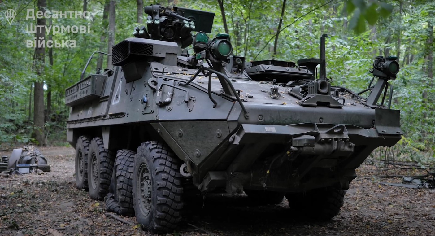 Stryker Armor Saves Ukrainian Paratroopers During Assault in Kursk Oblast