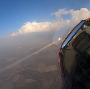 Ukrainian MiG-29 Destroys Russian Shahed with R-73 Missile